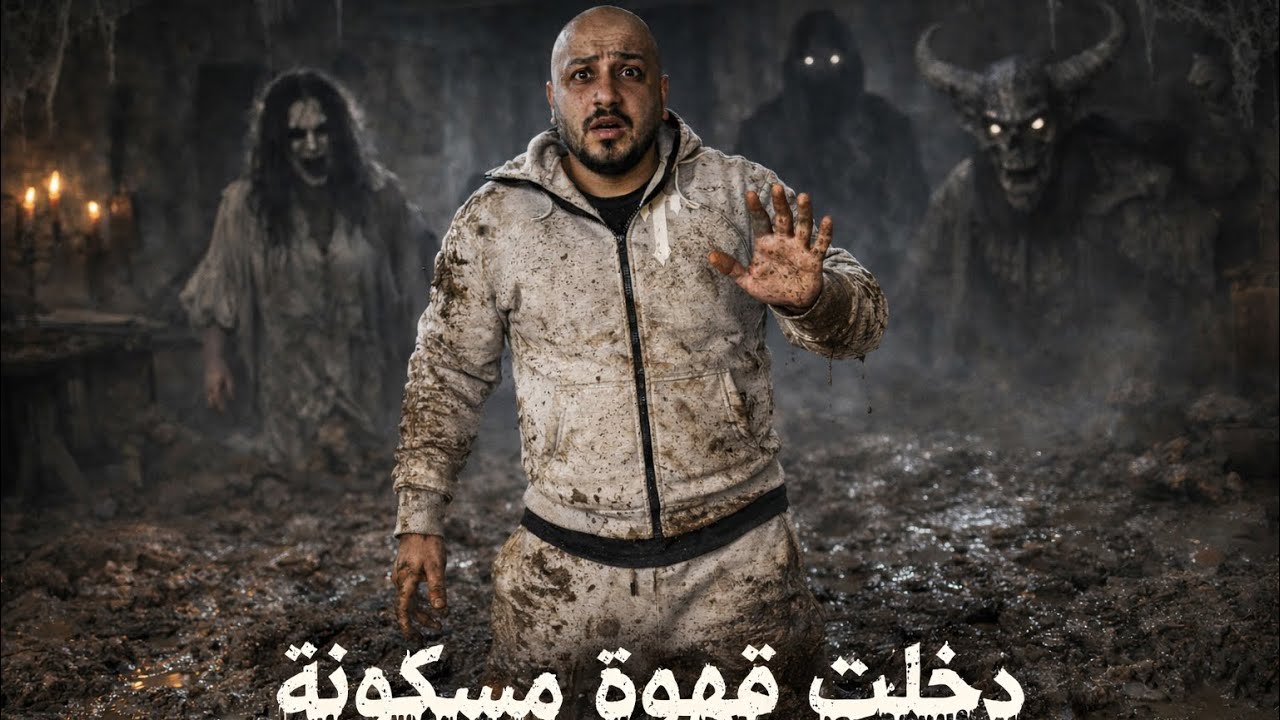 دخلت قهوة مسكونه بالجن اكثر من ١٠٠ سنة 😵 واحنا في خطر كبير 😱