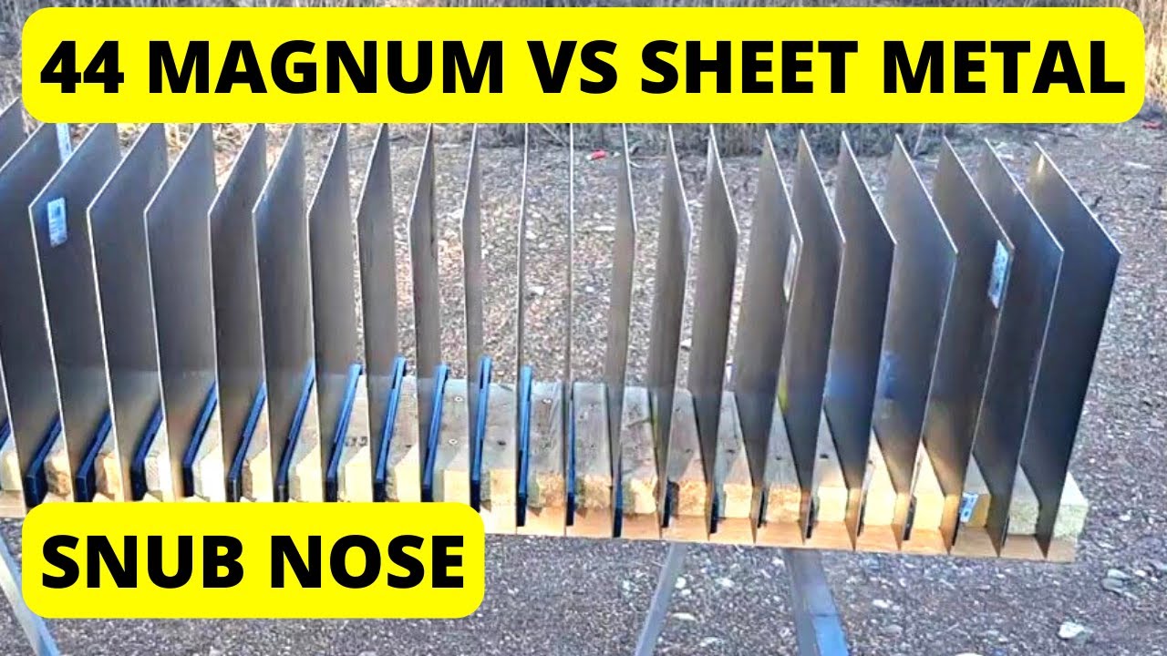 44 Magnum vs Sheet Metal - Hardcast, FMJ, XTP JHP, Xtreme Penetrator