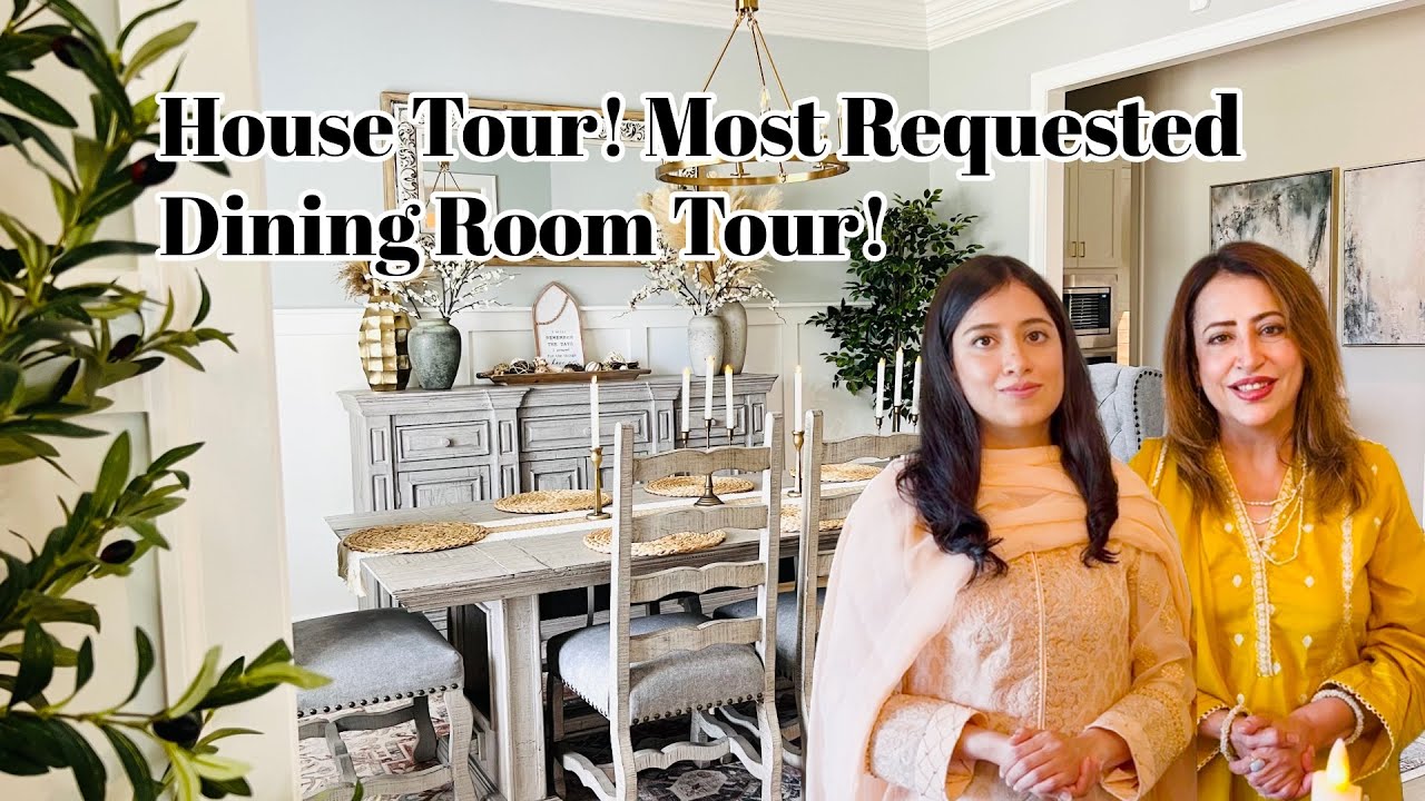 House Tour US Part 2 by Farah Nadeem | Dining Room | By Popular Demand | Cozy & Elegant #housetour