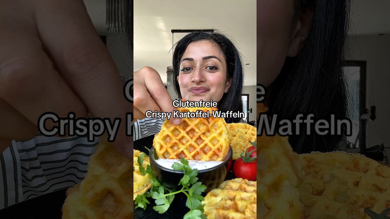 Glutenfreie Kartoffel-Parmesan-Waffeln