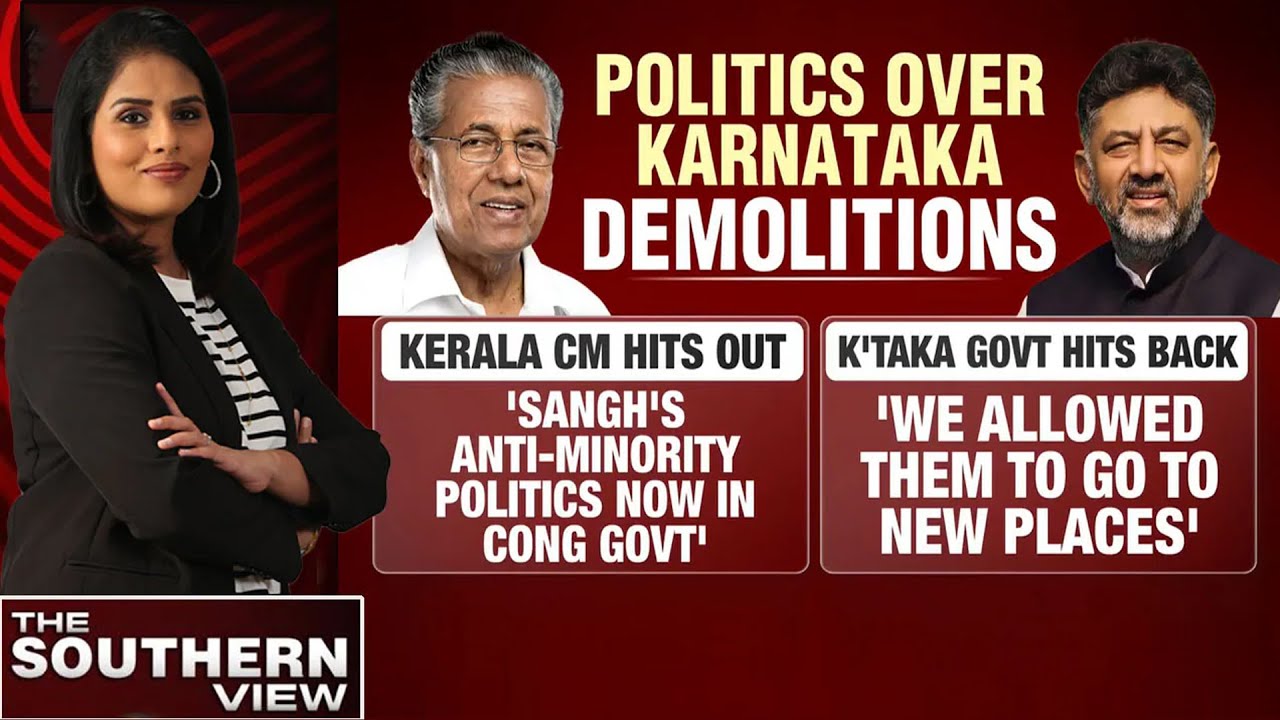 Karnataka Demolition Row Escalates: DK Shivakumar Slams Pinarayi Vijayan Interference
