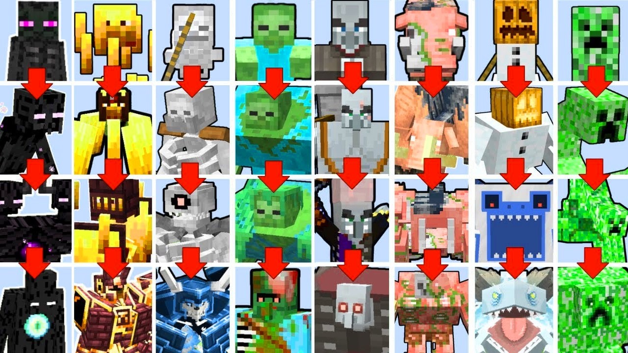 MOB TOURNAMENT in Minecraft BUT THE MOB EVOLVES | Minecraft Mob Battle