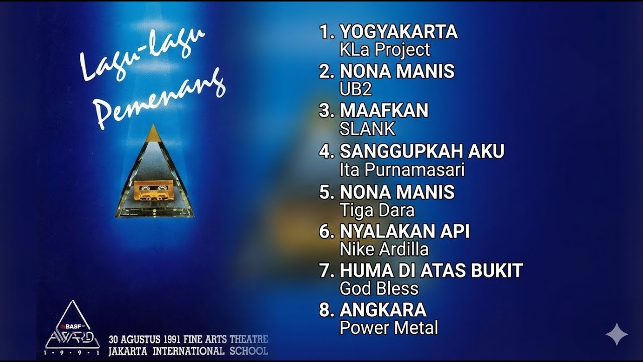 Lagu-Lagu Pemenang BASF AWARD 1991 Full Album - Kumpulan Hits Terbaik Tahun 91 