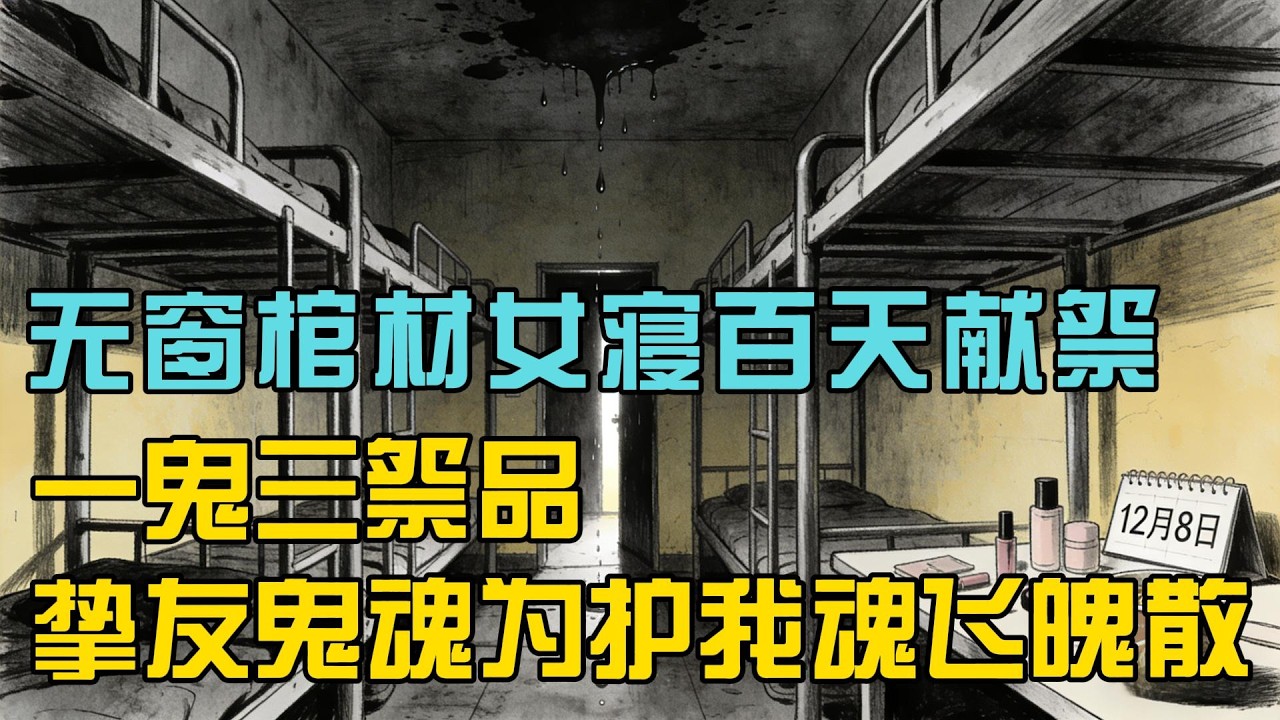 【50分鐘看完一篇完結爽文】我在宿舍直播，被網友發現天花板漏水。大家紛紛讓我找校工來修，只有一條彈幕說：你們這個宿舍，是個棺材房，住在裏面的人，都沒法活着離開……