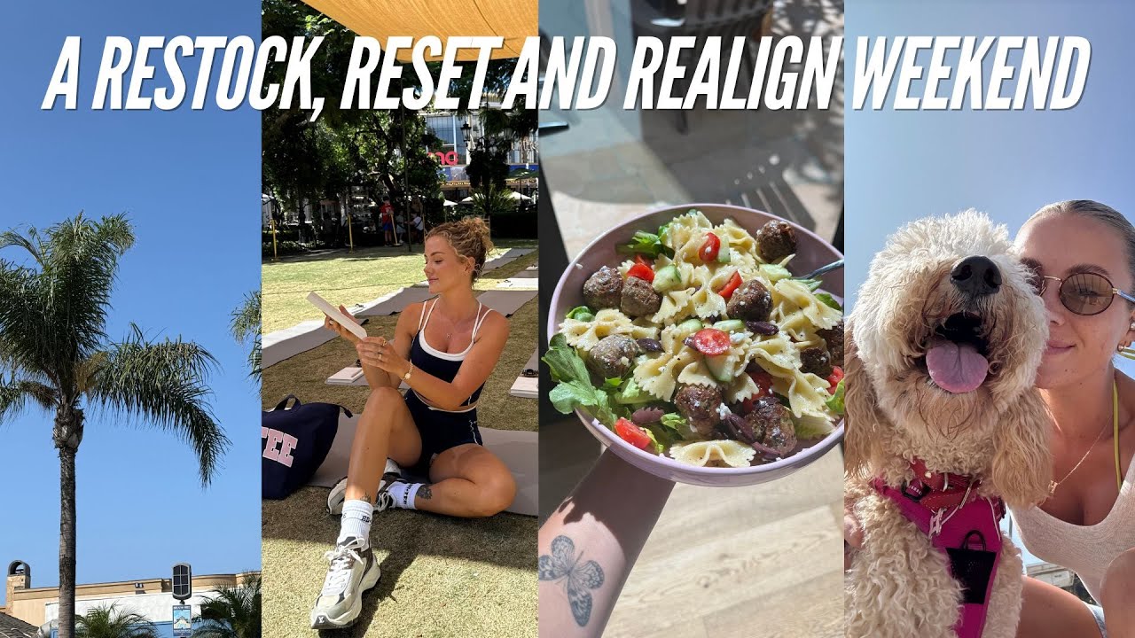 A RESET, REALIGN AND RESTOCK WEEKEND | vision boarding, fridge restocking and marathon training ofc!