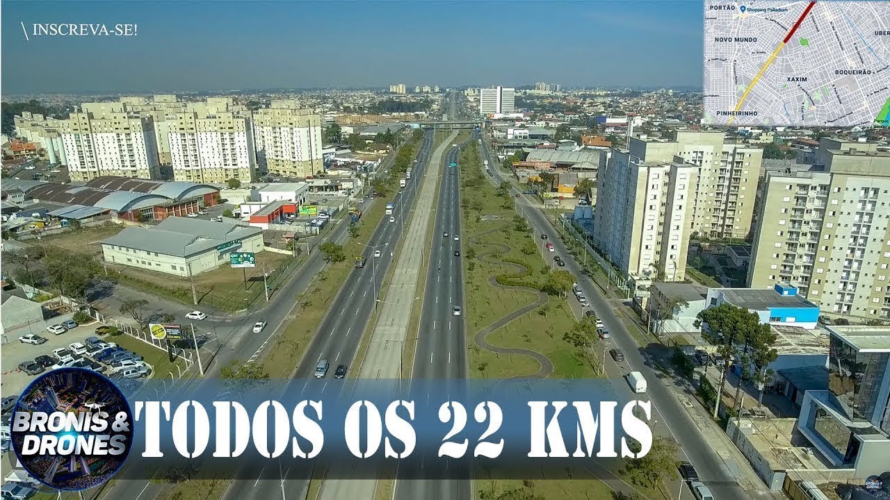 Linha Verde em Curitiba PR ou BR 116 de ctba Paraná em 4K