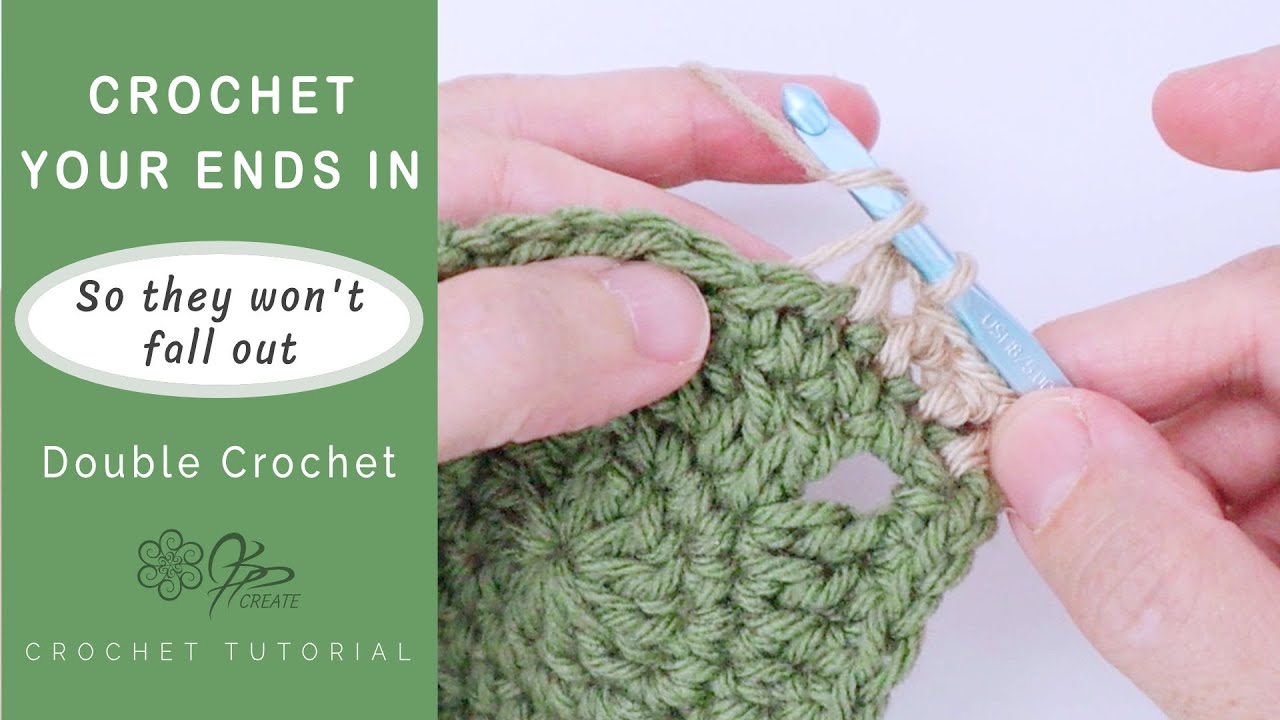 Crochet Your Ends In As You Go | Double Crochet Stitch | Crochet Like a Pro!