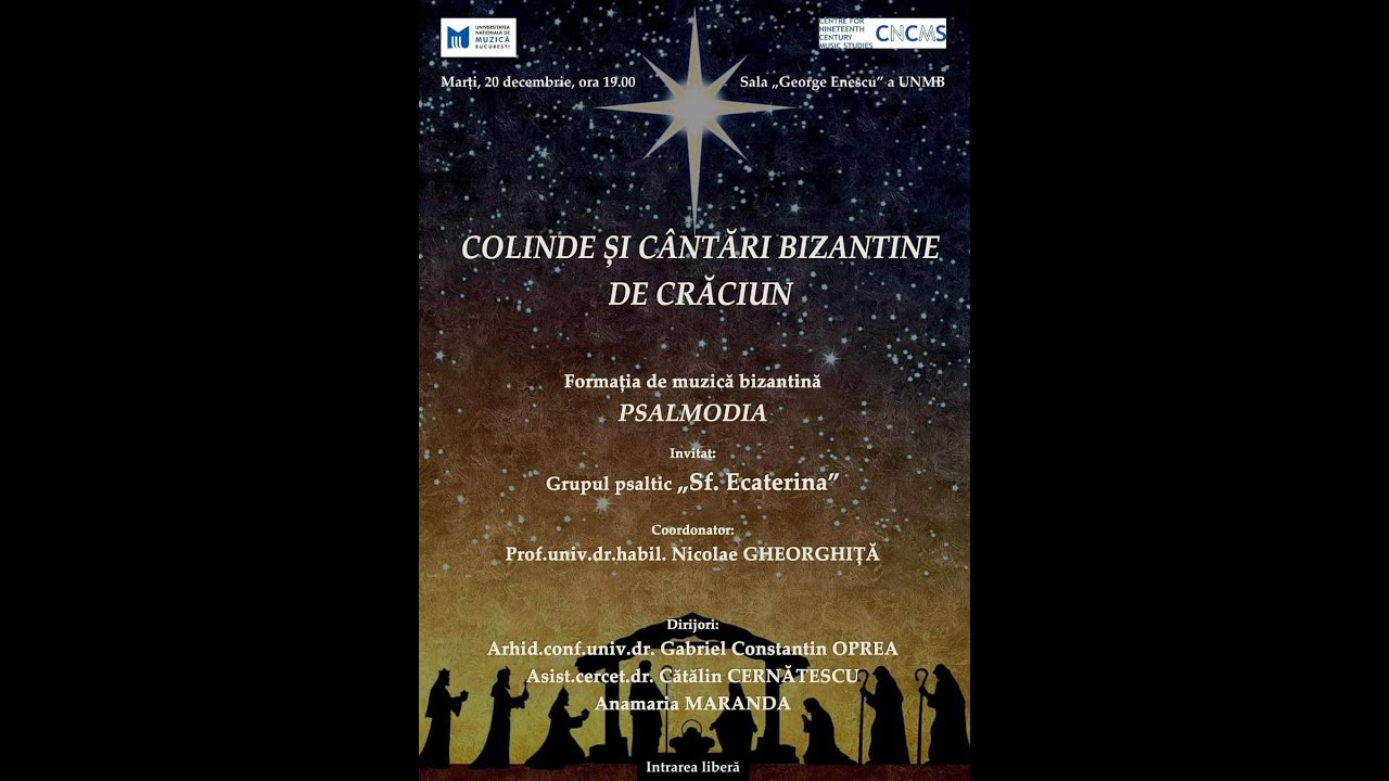 Colinde si cantari bizantine de Craciun