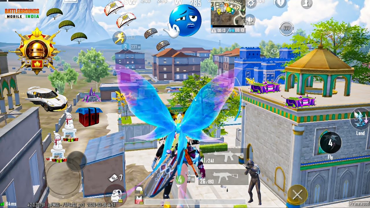 Bgmi smooth + 90 fps close range fight ⚡ new update gameplay 