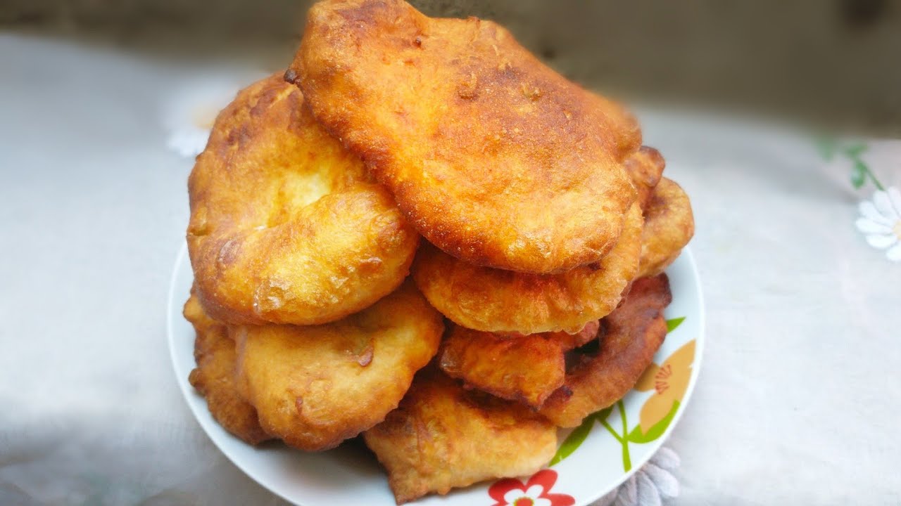 Cómo hacer PAN FRITO Esponjoso Delicioso y Fácil con sólo 2 ingredientes/ sin horno