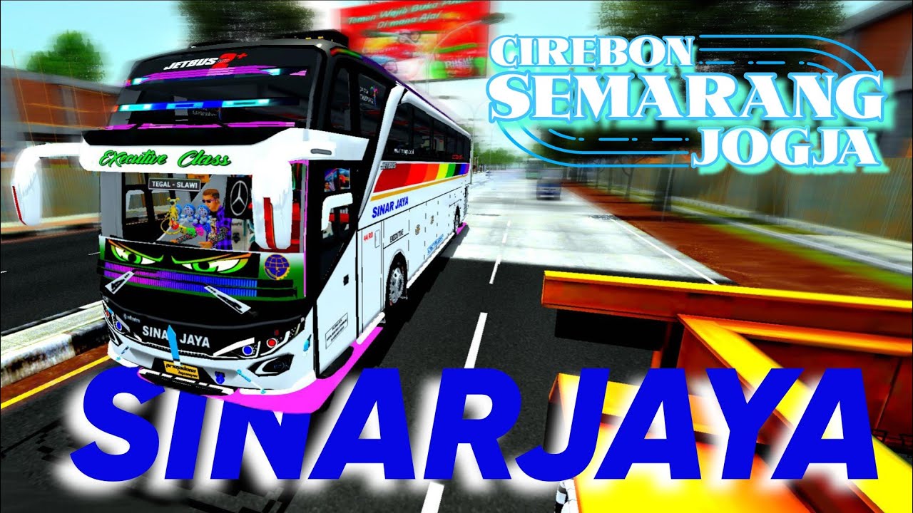 Trip SINARJAYA 🔥🔥🔥Via Tol ‼️ || Cirebon - Semarang - Yogyakarta || Adhi Putro JB3+ || BUSSID || ASMR