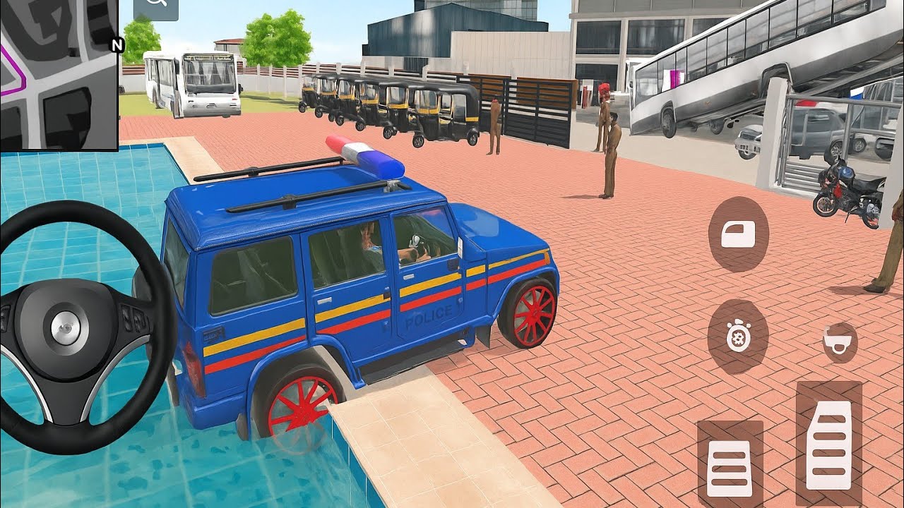 🤑Car bike game : franklin ordered 🤩😍 an nissen GT and drives a new indian police jeep in the game🤑