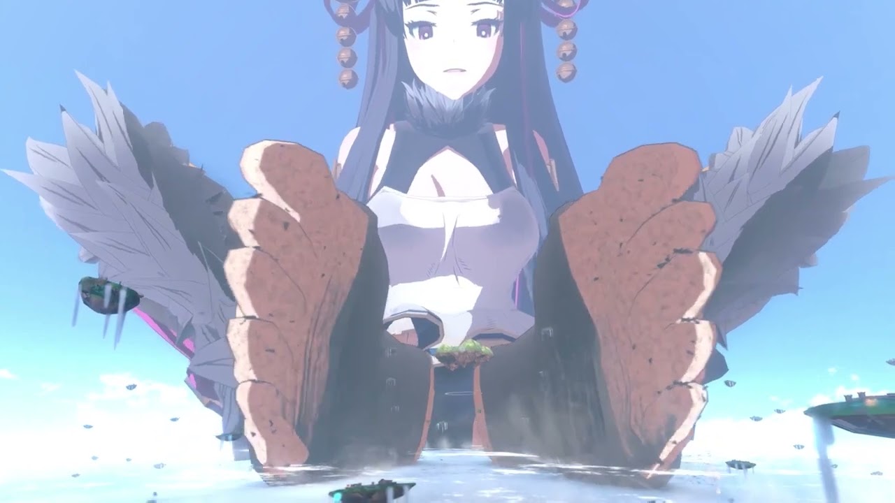 Giant feet crush