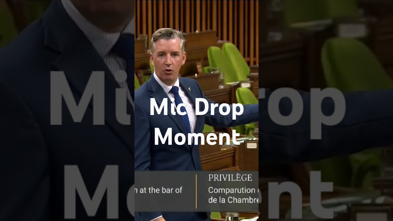 MP BARRETT MIC DROP #freecanada #mcga #short #shorts #pierrepoilievre #canada
