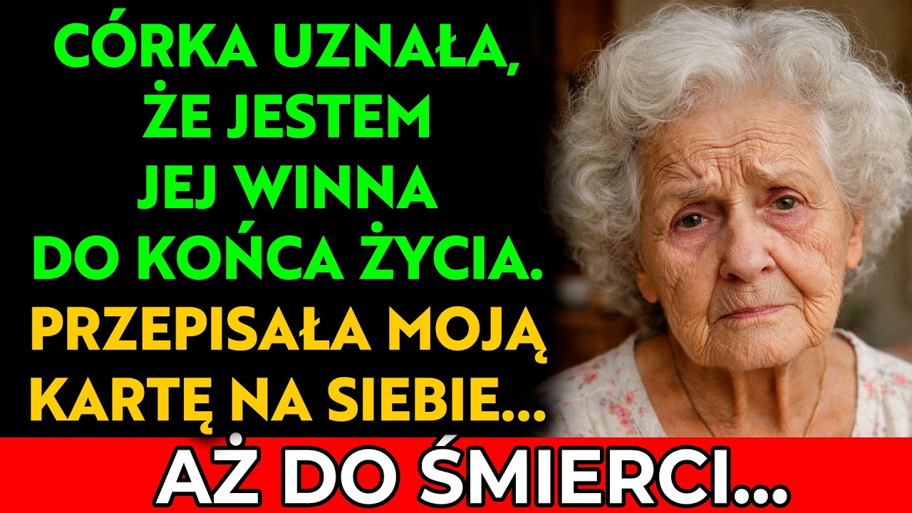 Powiedziała: „Musisz wychować moje dzieci do końca życia”.Tego dnia wyrzekłam się swojej córki...