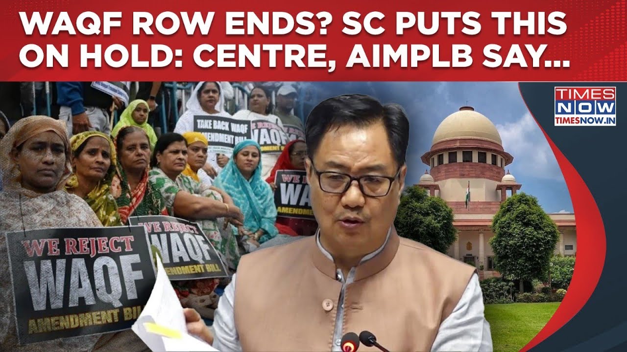 SC's Big Waqf Order: Centre, AIMPLB React As Court Puts These Provision On Hold? Watch What's Next