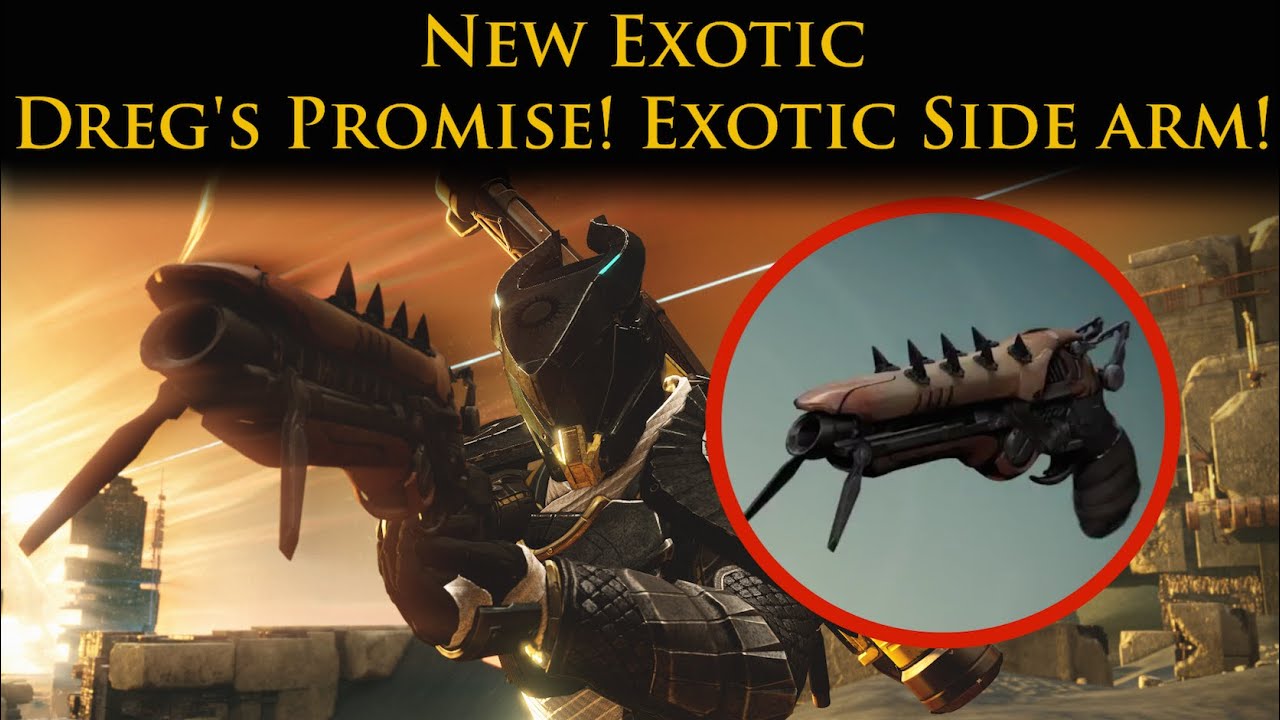 Destiny - House of Wolves New Exotic Sidearm! Dreg's Promise!
