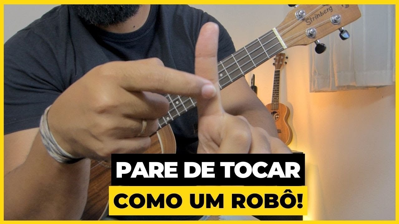 Como Aprender Qualquer BATIDA e RITMO no Ukulele (Pare de tocar como um ROBÔ!)