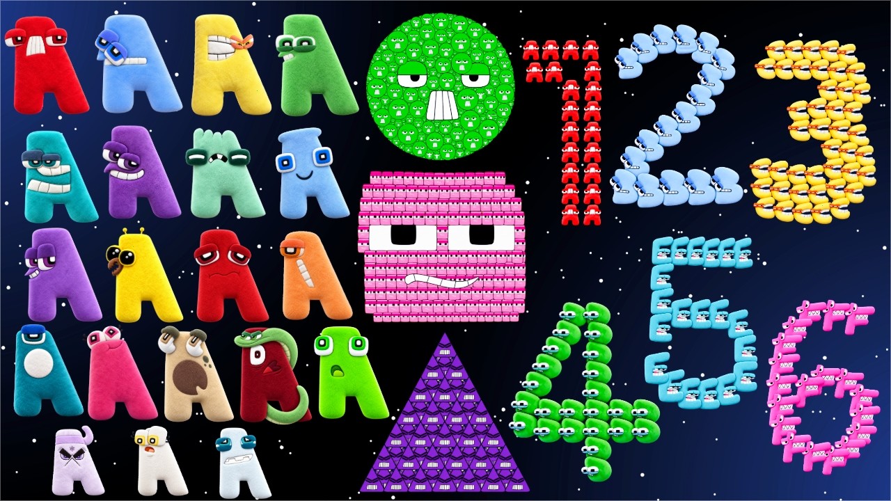ABC Song & Counting for Toddlers | Learn A to Z Watch A Become Every Letter,Monster Letters & Shapes