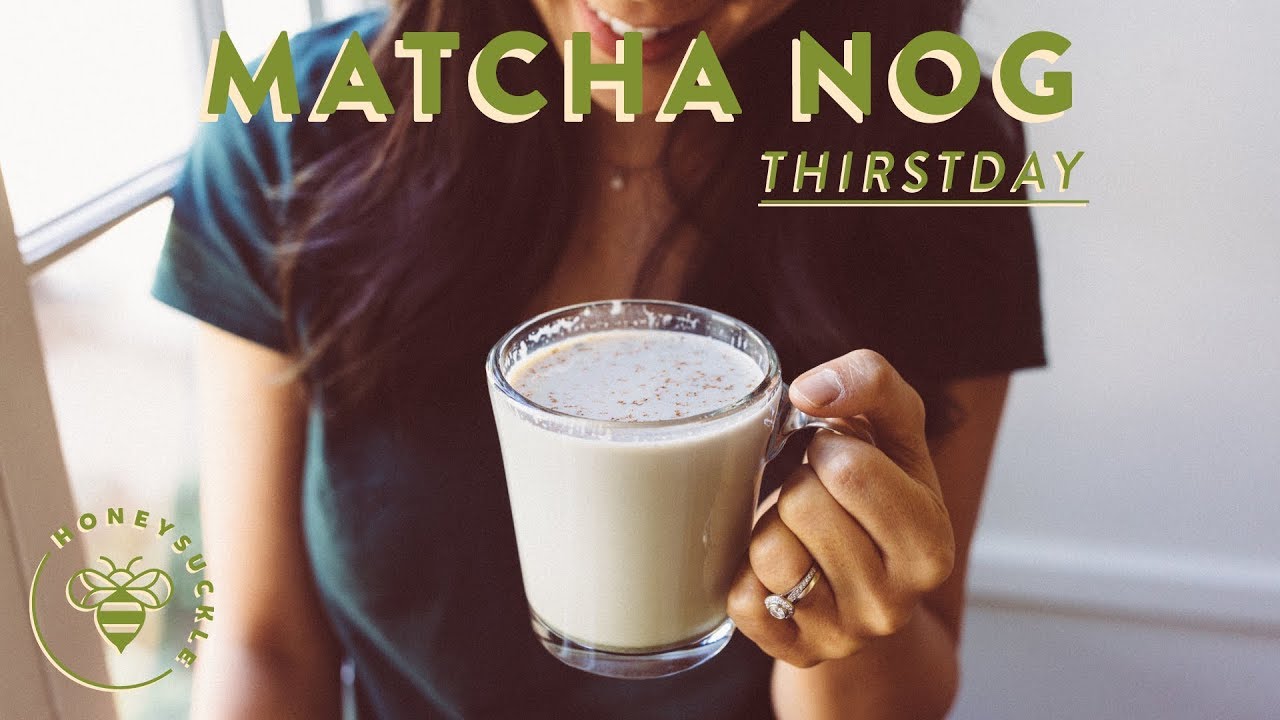 Easy and Yummy MATCHA EGGNOG LATTE for the Holidays 💥 