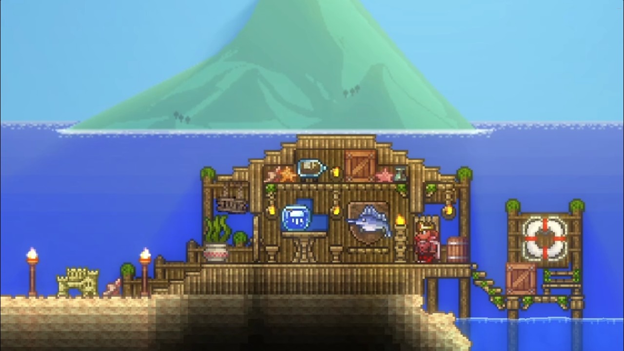 ANGLER'S HUT/ Terraria NPC Village