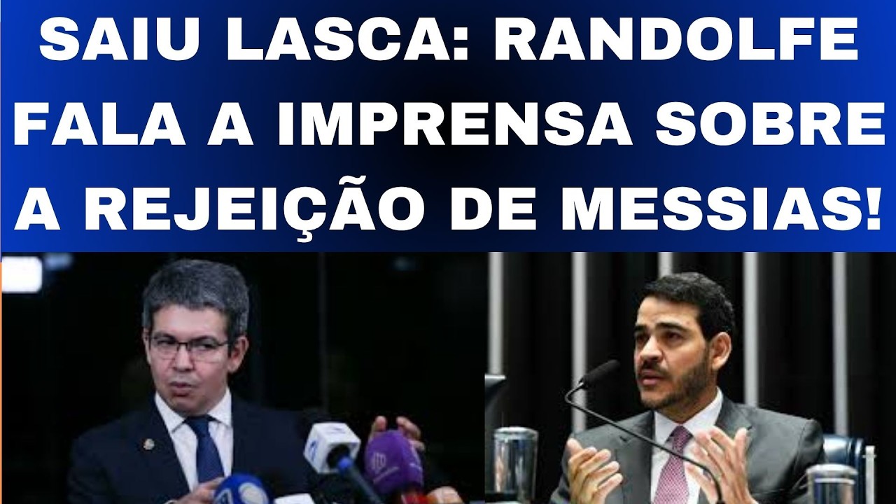 RANDOLFE RODRIGUES FALA A IMPRENSA SOBRE REJEI&Ccedil;&Atilde;O DE JORGE MESSIAS E DETONA FL&Aacute;VIO BOLSONARO!