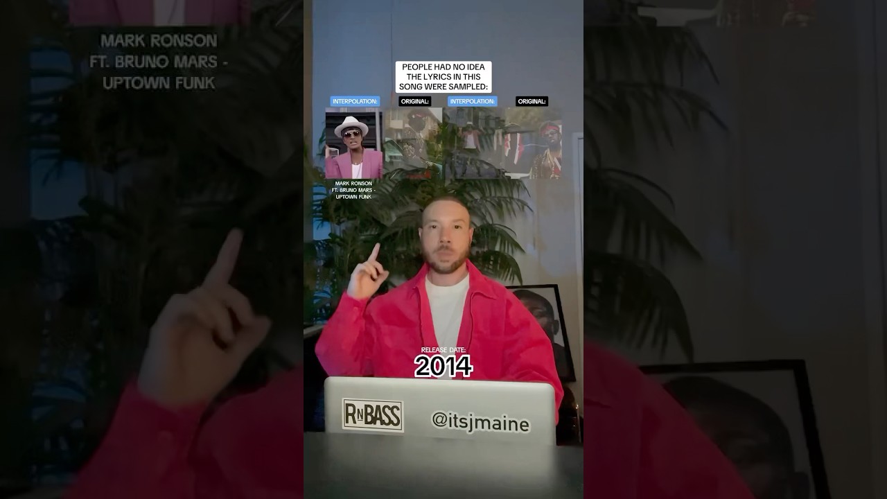 People Didn&rsquo;t Know Mark Ronson & Bruno Mars &ldquo;Uptown Funk&rdquo; Was Sampled #shorts #brunomars #sample