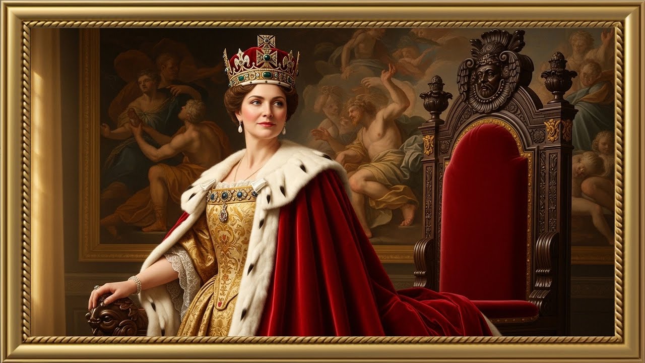 Regal Majesty: The Sovereign in Royal Robes | 4K Ultra HD  Relaxing Frame TV Art