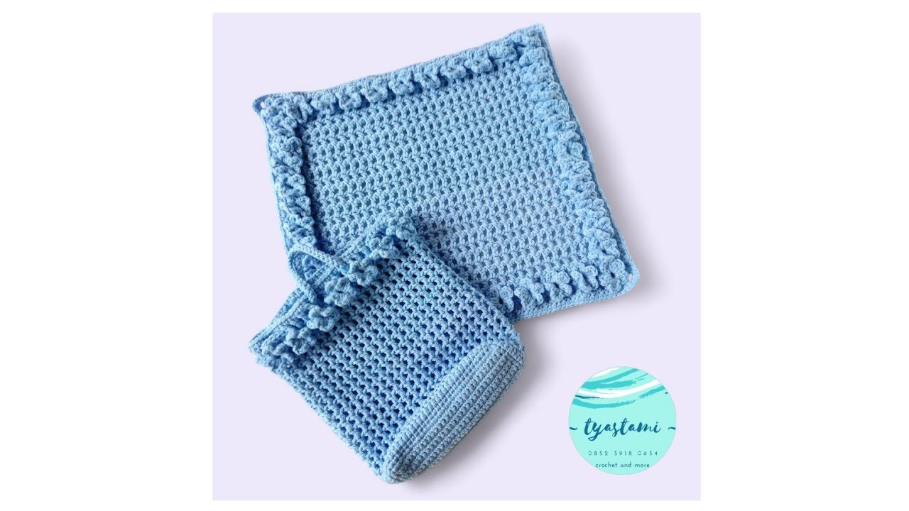 Crochet Prayer Mat - Sajadah Rajut Motif Bunga - Tas Rajut Mudah dan Cantik
