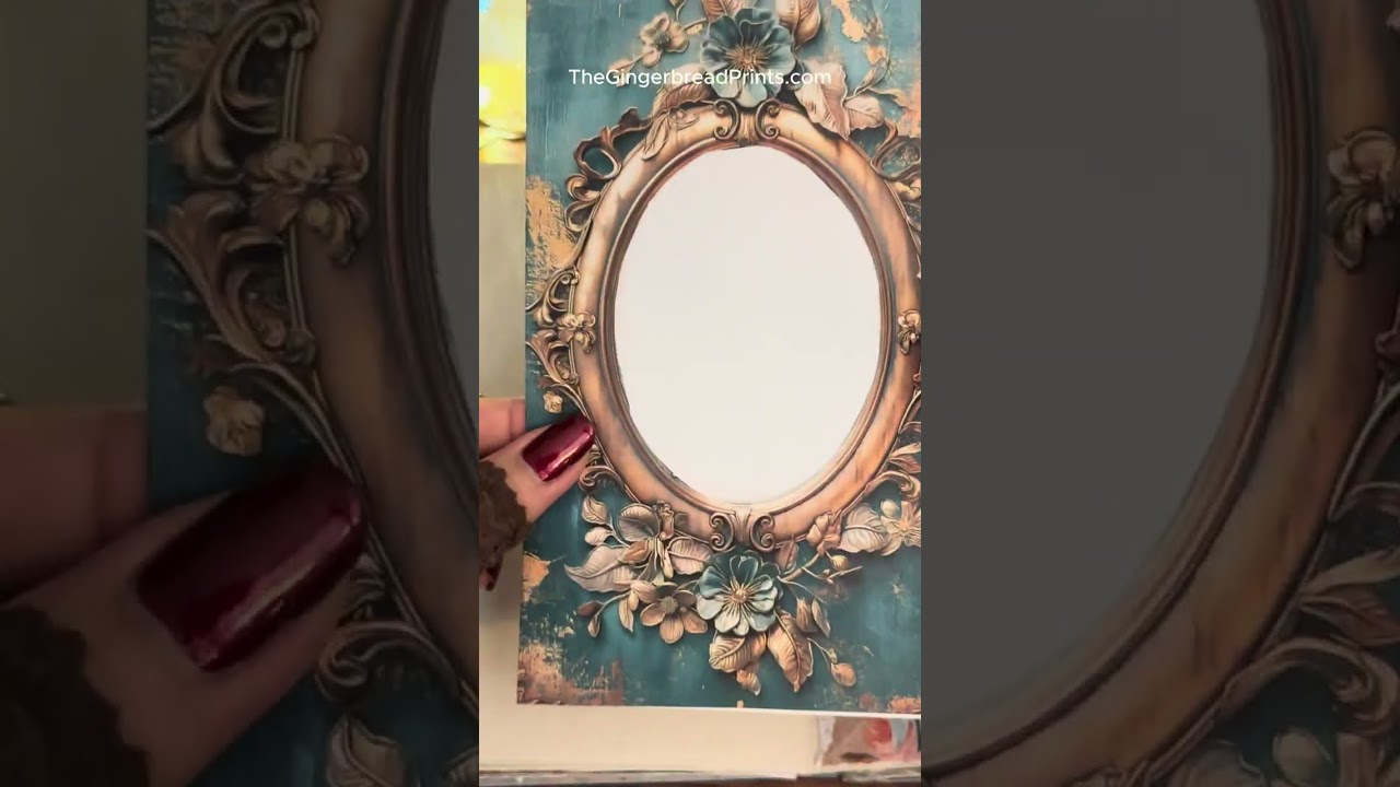 #ASMR Create a Baroque Style Frame Flap Page Themed Atonement Reverie #thegingerbreadprints #shorts