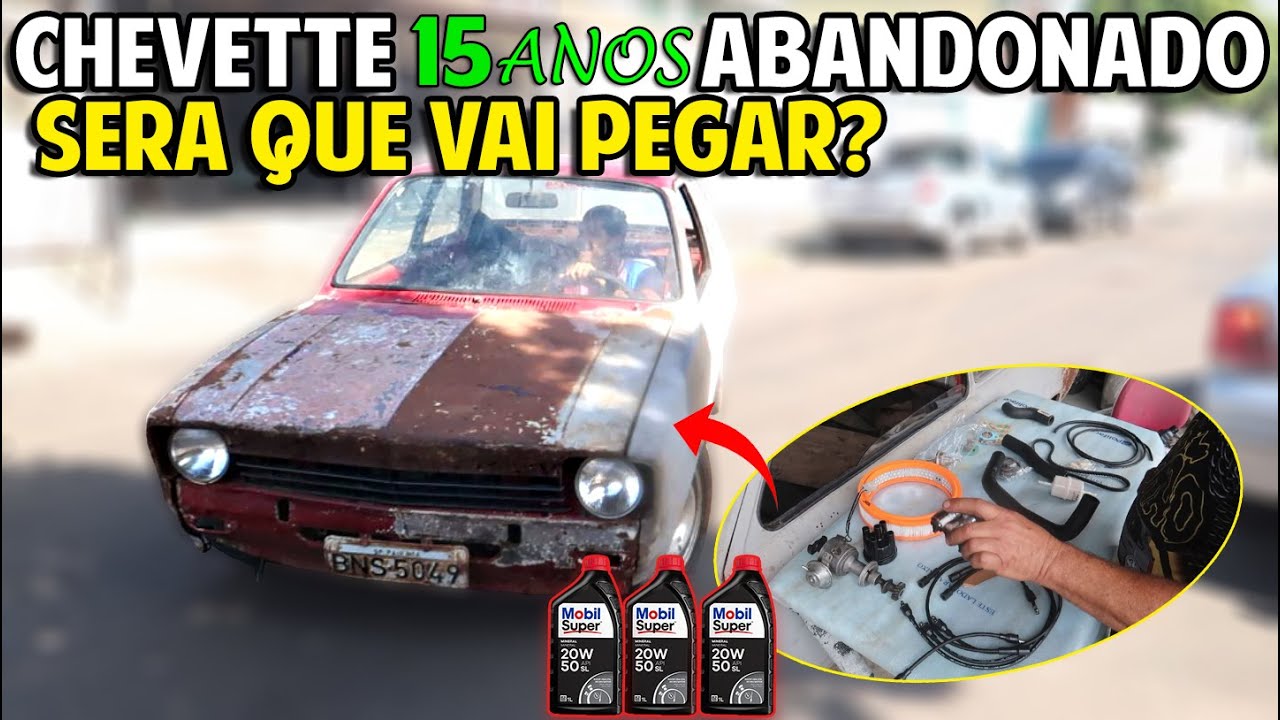CHEVETTE RARO 15 ANOS ABANDONADO SERÁ QUE VAI PEGAR?