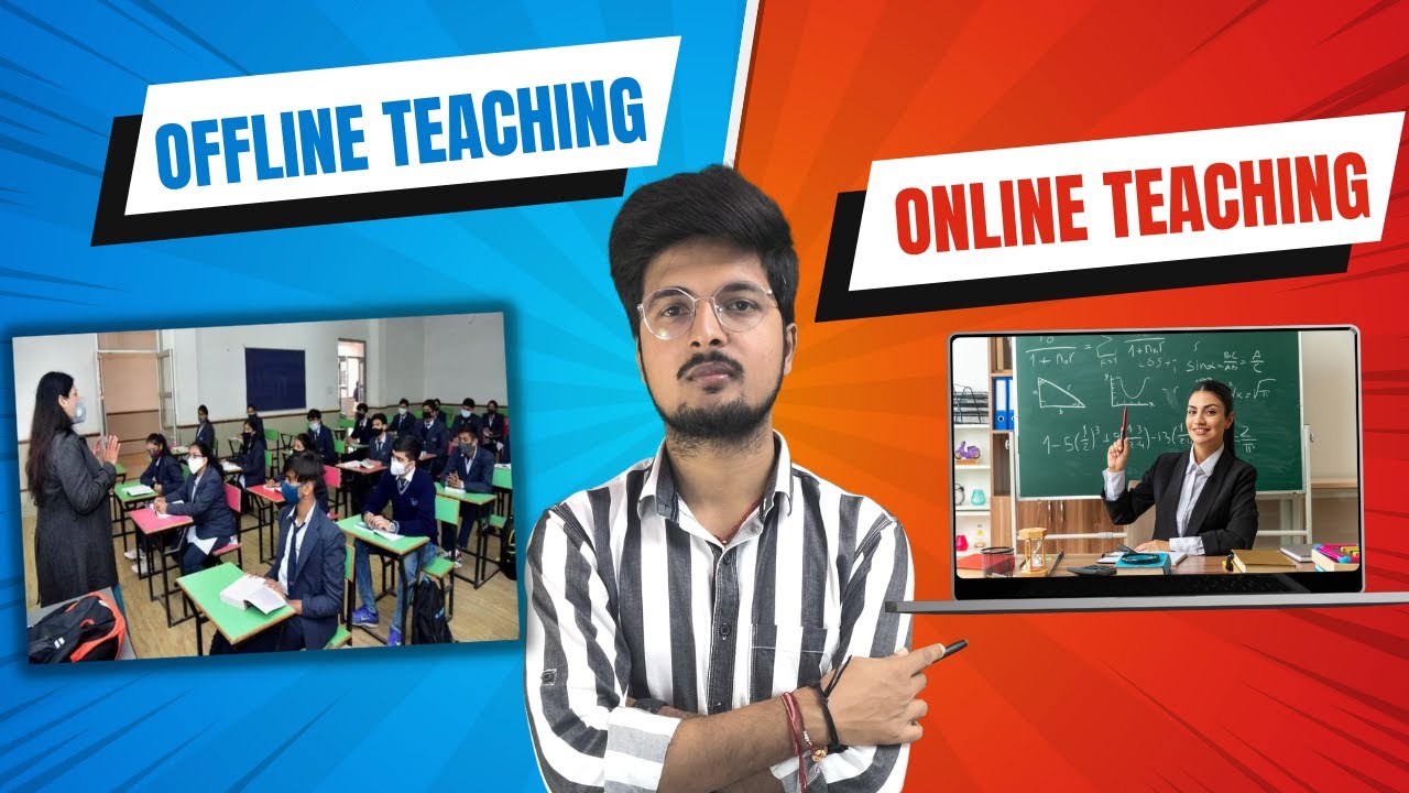 Online Teaching VS Offline Teaching || Learn centre technology online education vs offline education