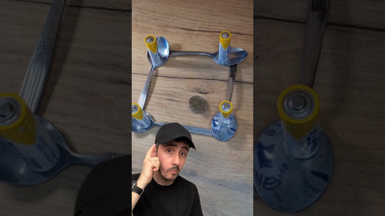 Battery Coin and Spoon Hacks ! #shorts