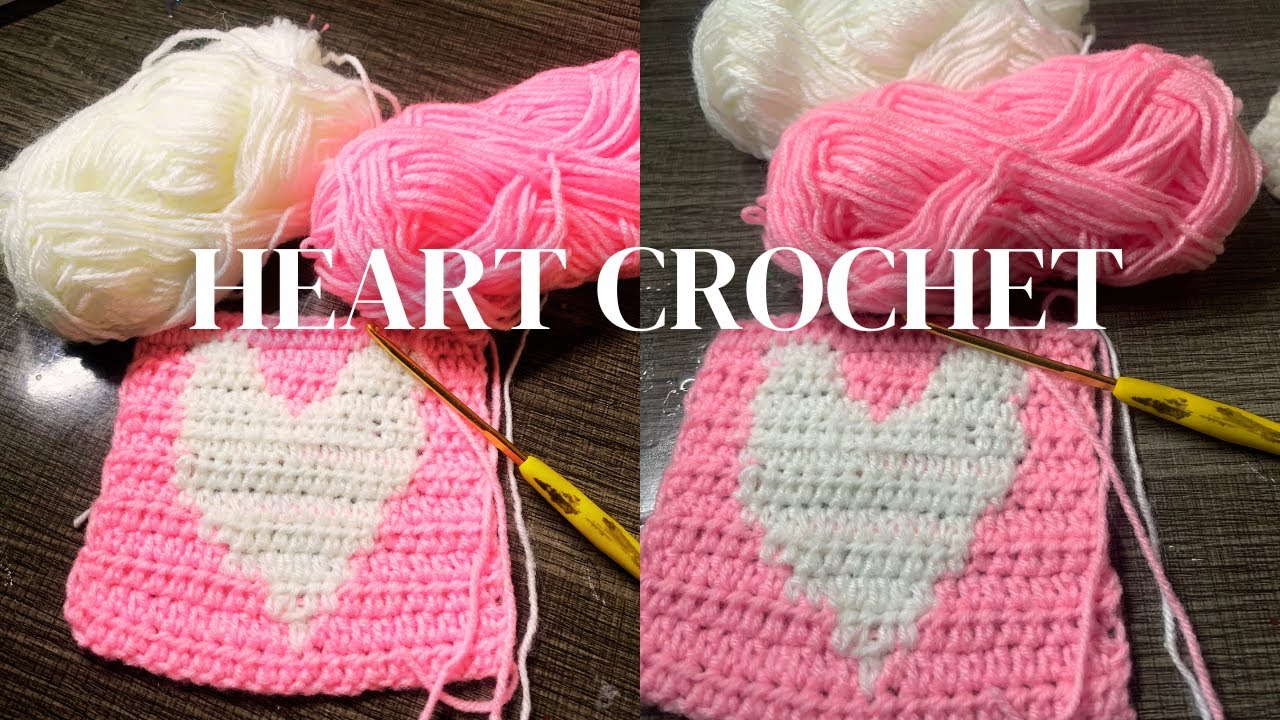 Crochet heart tutorial | Hafsa jiqin #farshaxanka
