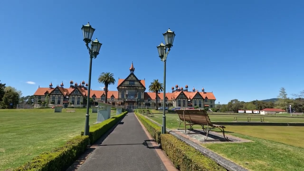 WALKING TOUR: Rotorua Government Gardens, New Zealand