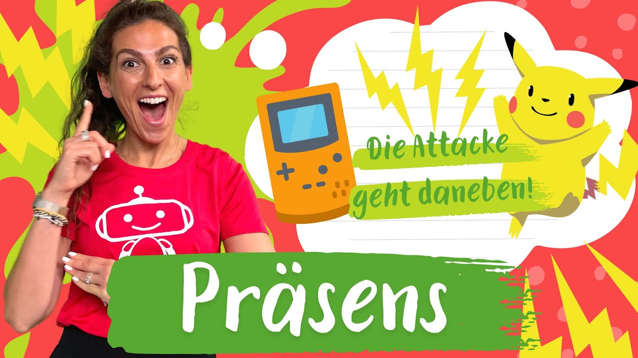 Das Präsens | Gegenwart | Zeitformen mit Pokémon lernen | Deutsch  Grundschule | Silicon Valley Kids