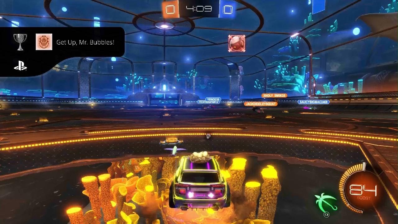 Aerial goal in AquaDome trophy
