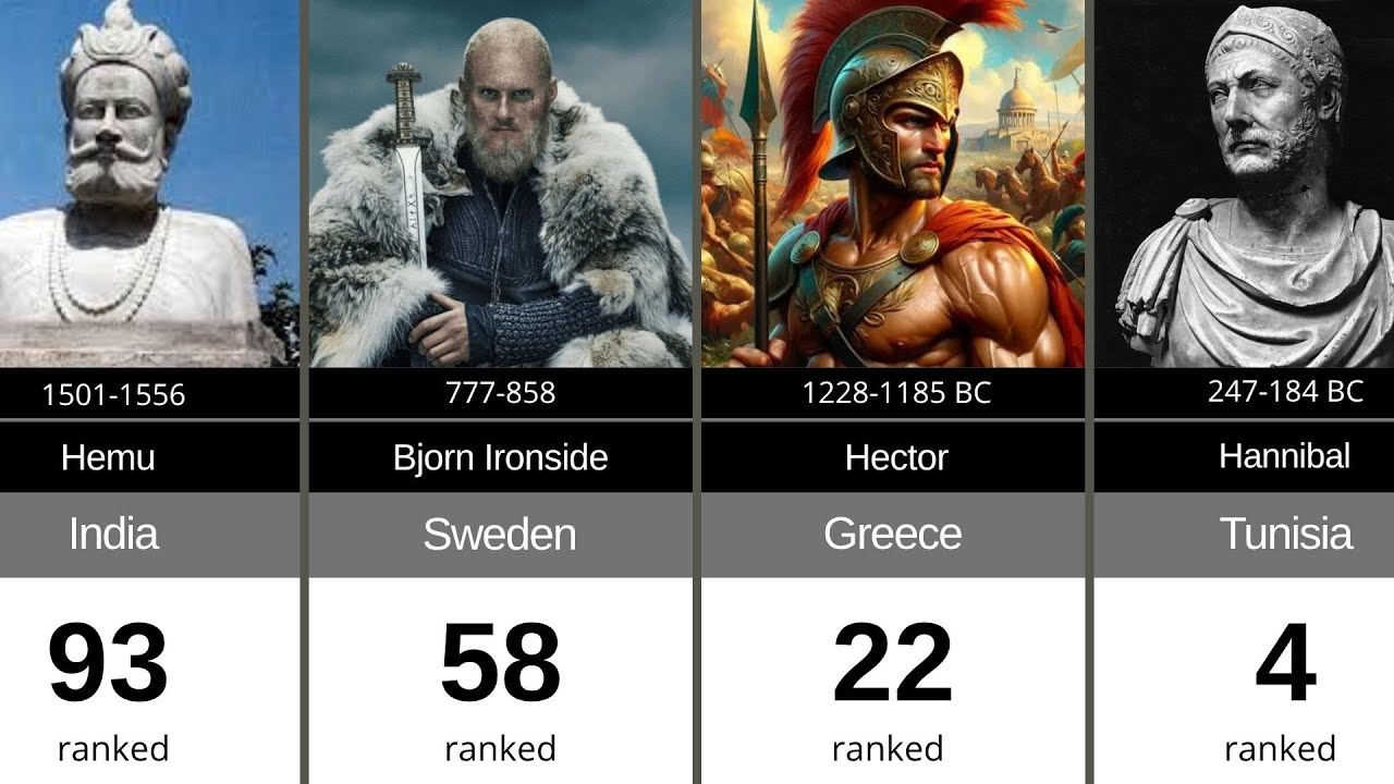 100 Greatest Warriors in History | Ranked