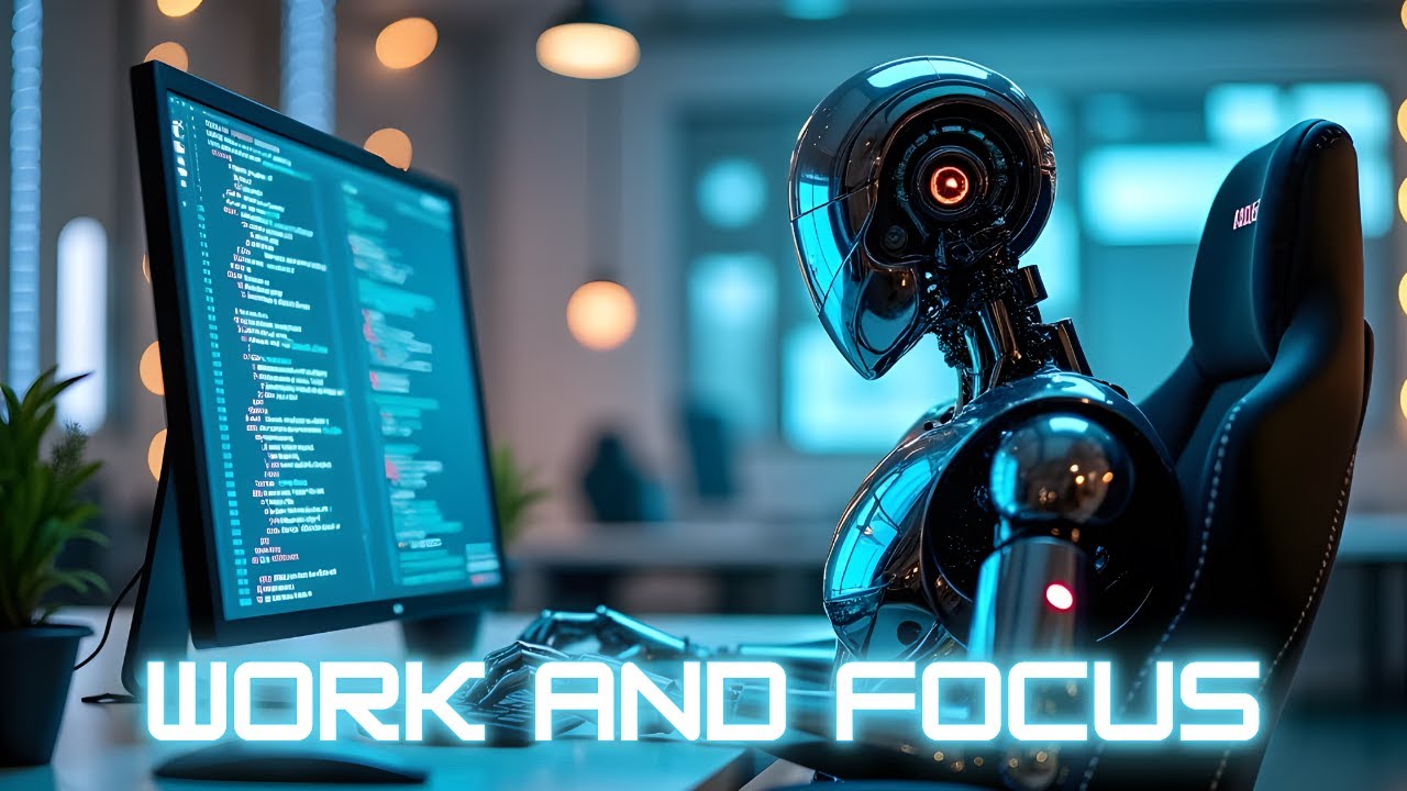 CHILL BEATS FOR WORK 💻 CODE 👾 STUDY 📖 – MELODIC MUSIC TO STAY FOCUSED 🔥 WITH ROBOT VIBES