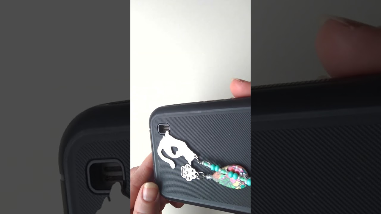 Cat Phone Charm with Dust Plug