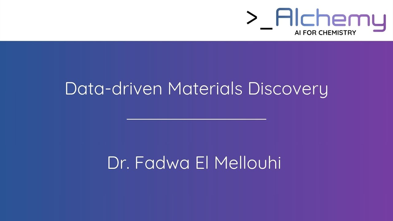 Dr. Fadwa El Mellouhi - Data-driven Materials Discovery