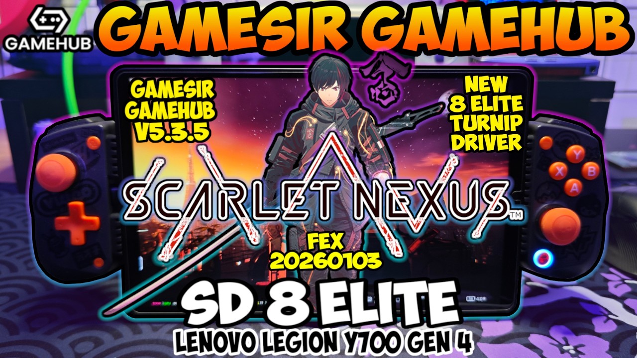 Scarlet Nexus Demo | SD 8 ELITE | Gamehub V5.3.5 | Turnip Driver v26.1.0 B5 | Legion Y700 Gen 4 |