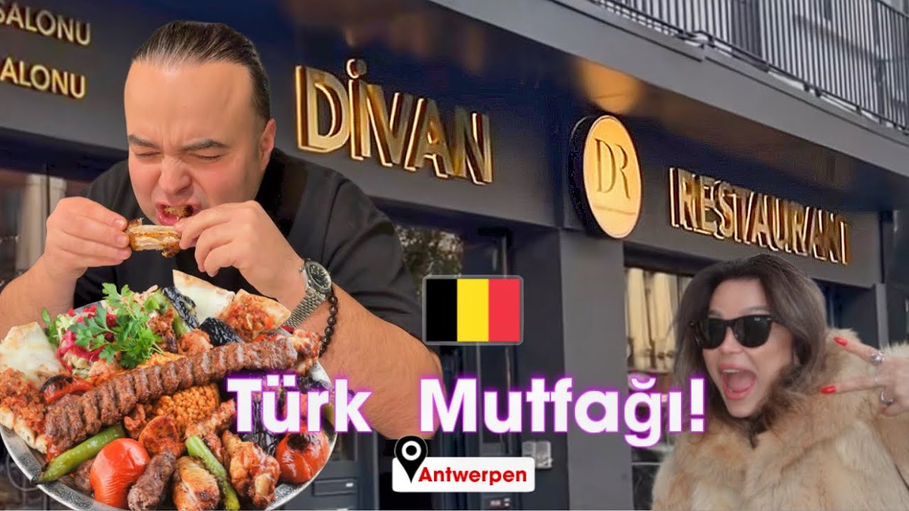 Belçika Antwerp'te Türk Mutfağı! Divan Restoran’da Neler Yedik? Antwerpen turkish food