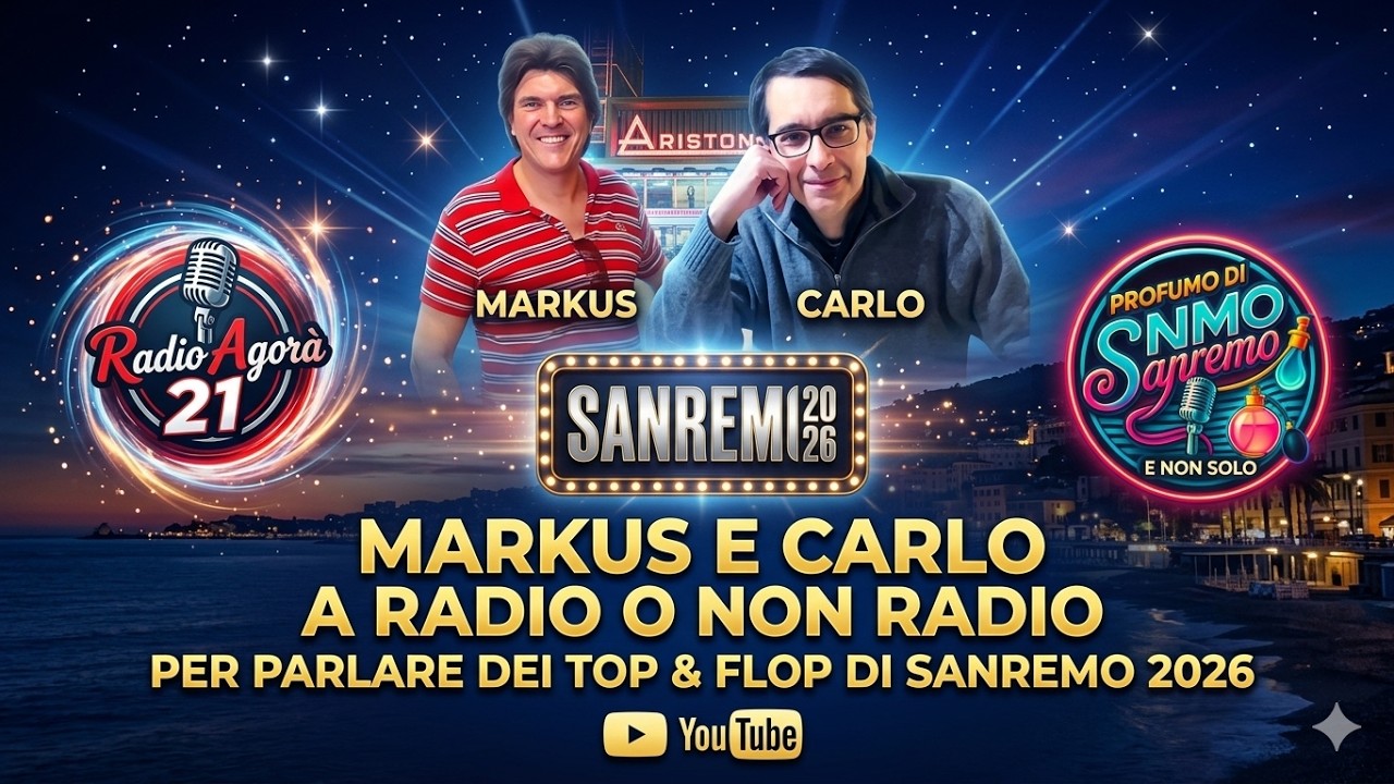 Markus & Carlo di Profumo di Sanremo ospiti di Radio o non Radio per i TOP & FLOP di Sanremo 2026.