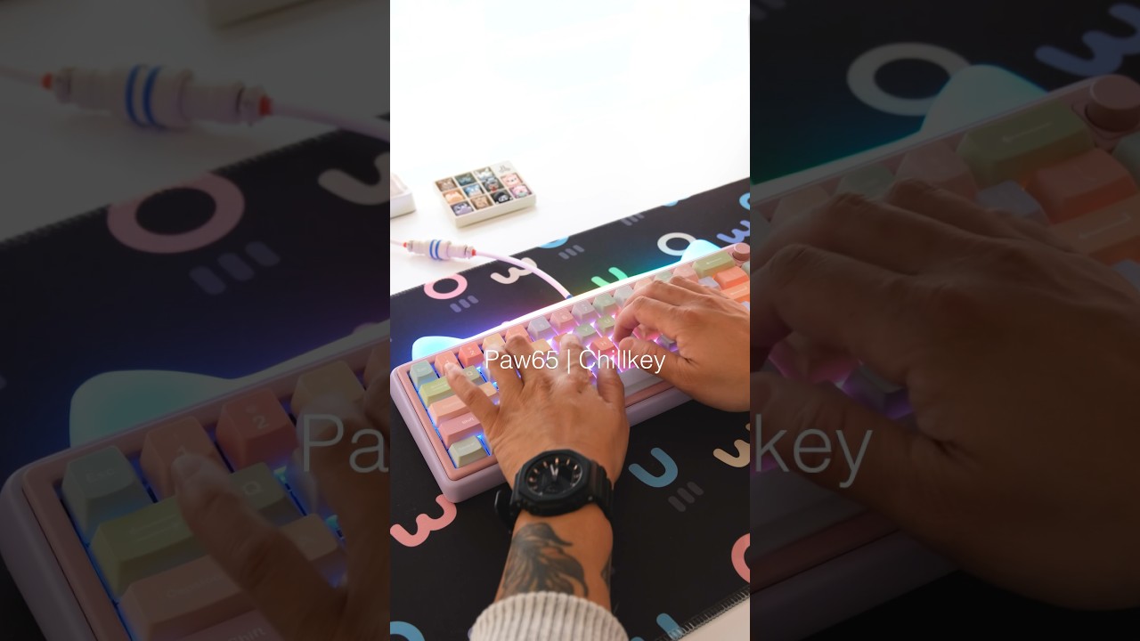 Paw65 by Chilkey | the keyboard that is a CAT?! 🐱 #asmr #keyboard #mechanicalkeyboard