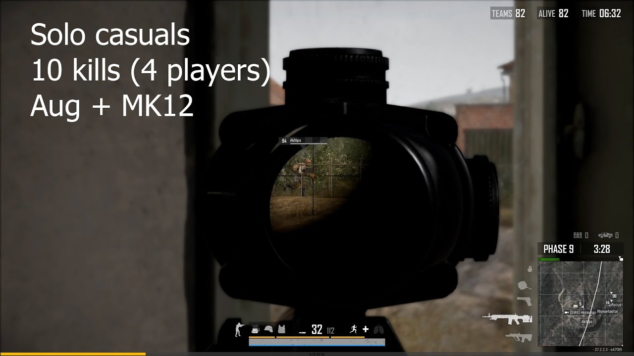 PUBG silent playstyle, 10 kills in solo casuals