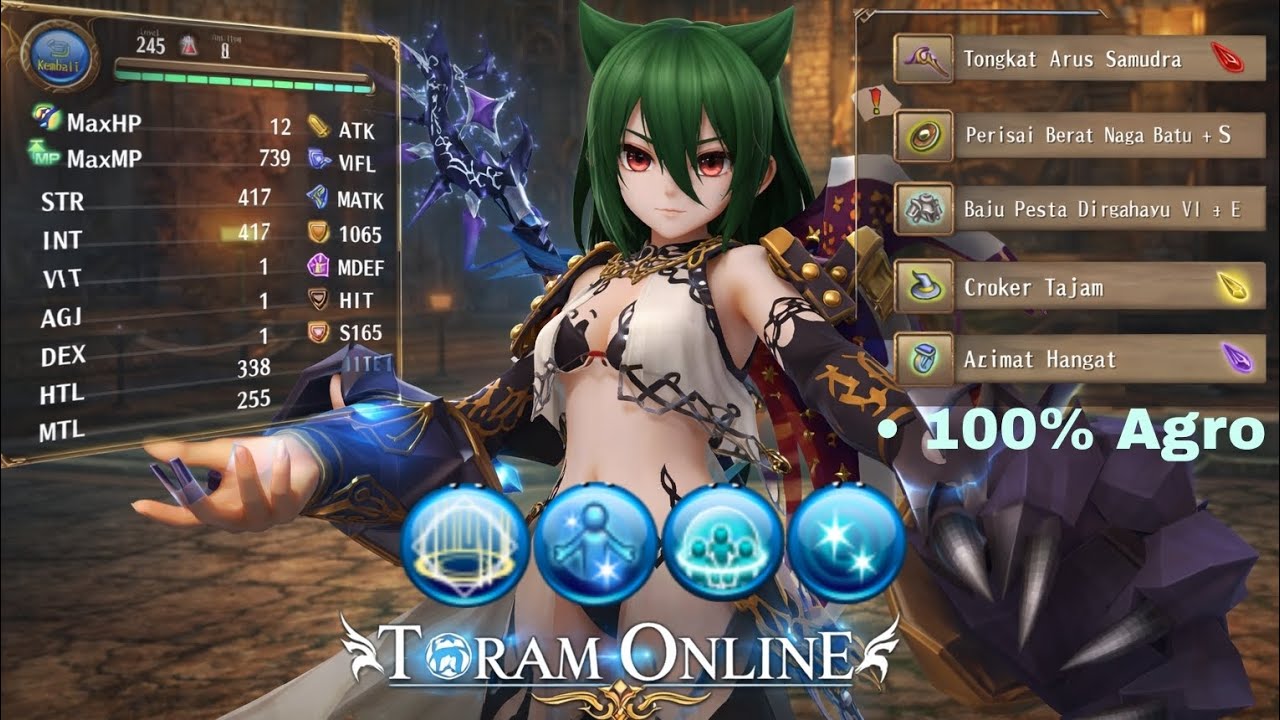 TORAM ONLINE: BUILD MAGE TANK DEBUS ANTI FRACTIONAL DURI