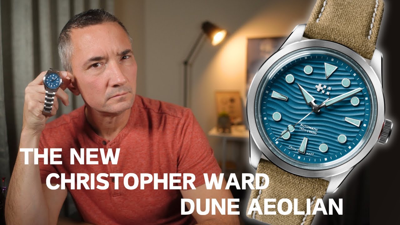 Christopher Ward C65 Dune Aeolian-Amazing Blue Textured Dial!