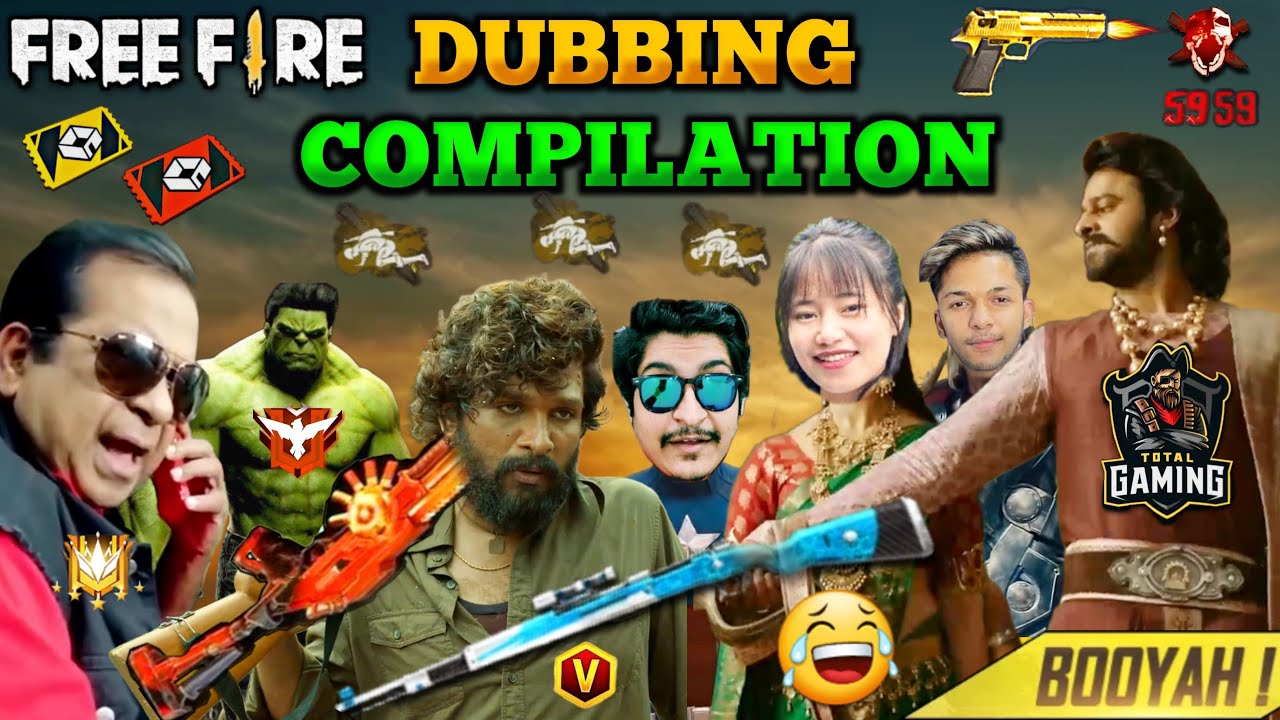 Free Fire Dubbing Compilation | Hindi Dubbing | Only Red Custom | Only Double Vector | Gamer Alone