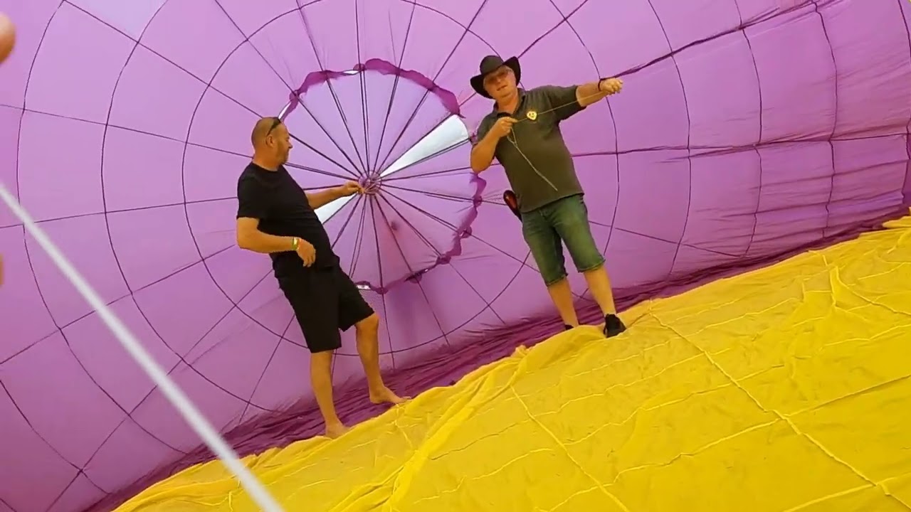 130m³ rc Hot Air Balloon at Wings & Wheels 2023 #ballooning #flying #selfmade #BuzzbSkyHighAction